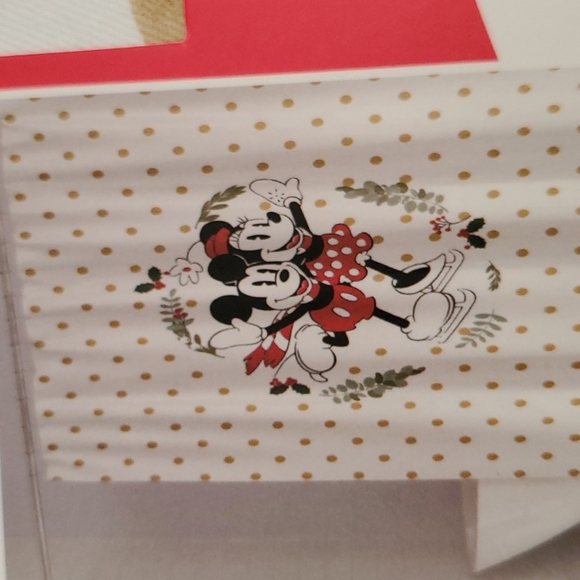 Disney Mickey and Minnie Holiday Shower Curtain - Picture 2 of 5